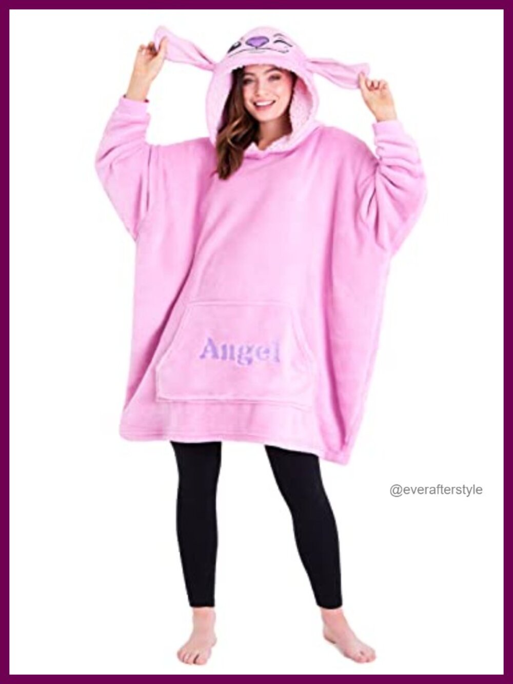 Oversized Fleece Hooded Poncho Blanket Hoodie with Pocket